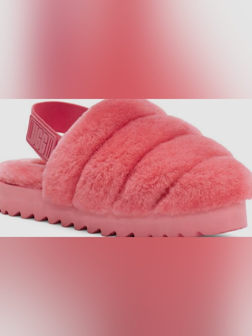 UGG Coral Pink Women's Super Fluff Slippers Size 11 MSRP $119.95